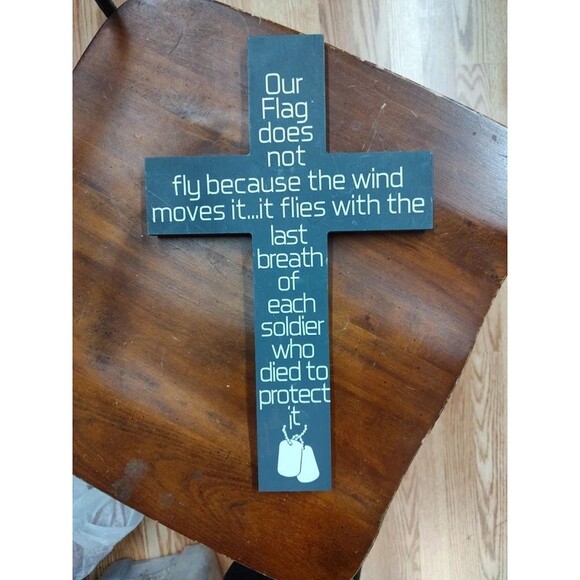 None Other - Home decor Veteran Honoring Wooden Cross